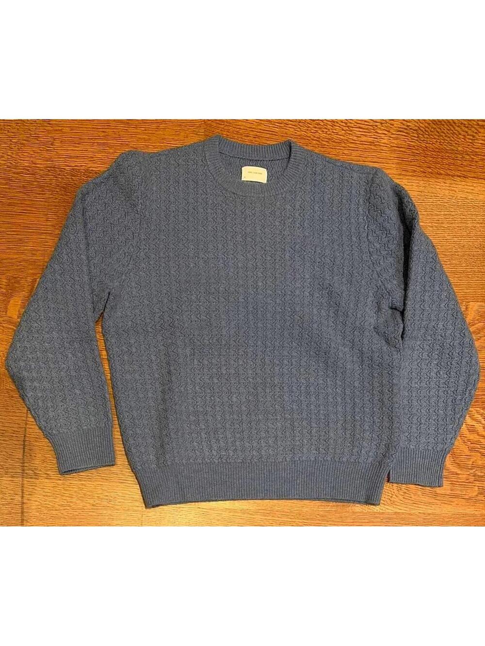 Aime Leon Dore Light Blue Cable Knit Sweater